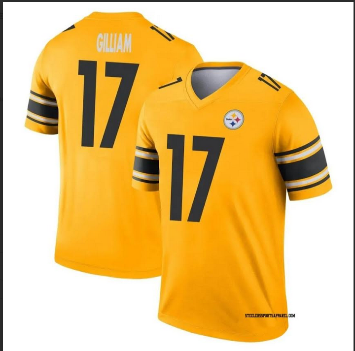 Men Pittsburgh Steelers #17 Joe Gilliam Nike yellow Vapor Limited 2024 NFL Jersey->baltimore ravens->NFL Jersey